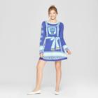 Women's Ugly Hanukkah Dress - Born Famous (juniors') Blue