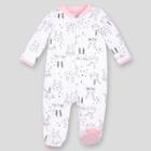 Lamaze Baby Girls' Organic Cotton Bunny Sleep N' Play - Blush Pink Newborn