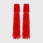 Sugarfix By Baublebar Beaded Tassel Earrings - Red