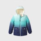 Girls' Ombre Puffer Jacket - Cat & Jack Teal