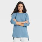 Women's Fleece Tunic Sweatshirt - Universal Thread Blue