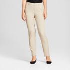 Women's Skinny Bi-stretch Twill Pants - A New Day Khaki (green)