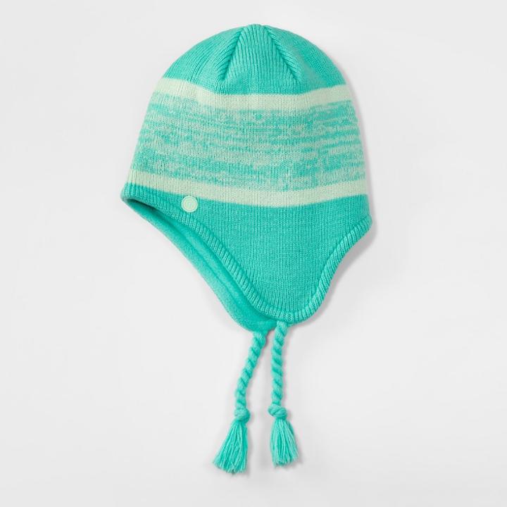 Girls' Stripe Cold Weather Hat - C9 Champion Green
