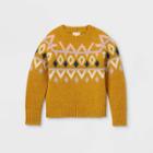 Girls' Fair Isle Pullover Sweater - Cat & Jack Yellow