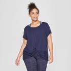 Women's Plus Size Core Twist T-shirt - C9 Champion Xavier Navy