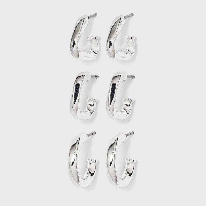 Multi Shape Hoop Trio Earrings - A New Day