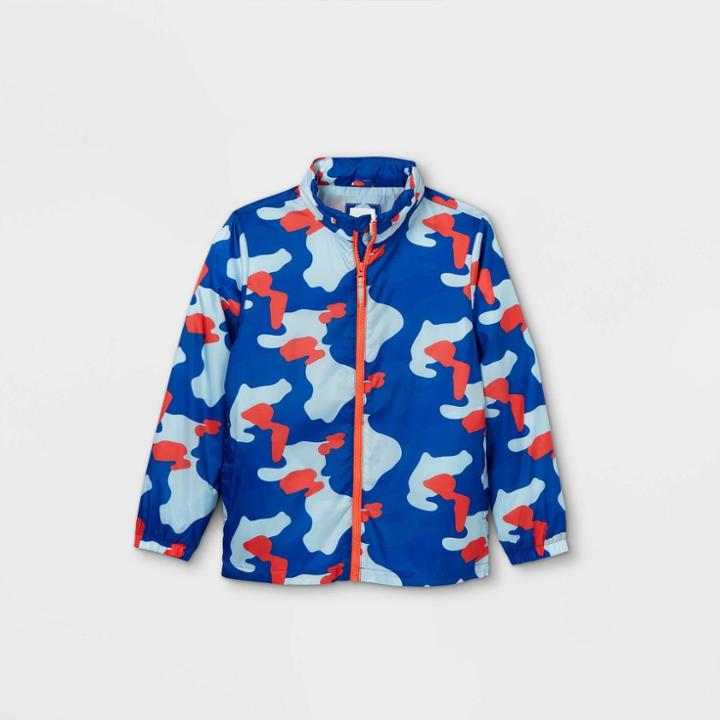 Boys' Windbreaker Jacket - Cat & Jack Blue/orange