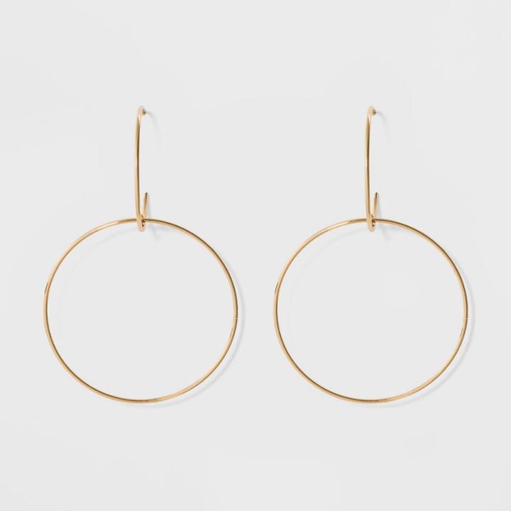 Sugarfix By Baublebar Double Hoop Earrings - Gold, Women's