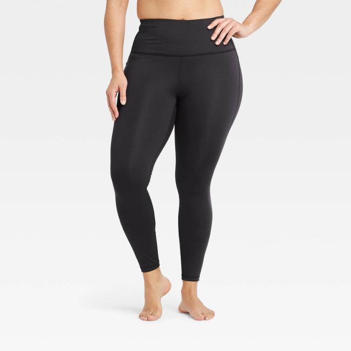 Women's Contour Curvy High-rise Leggings With Power Waist 27 - All In Motion Black