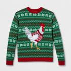 33 Degrees Men's Ugly Holiday Chicken Long Sleeve Pullover Sweater - Red