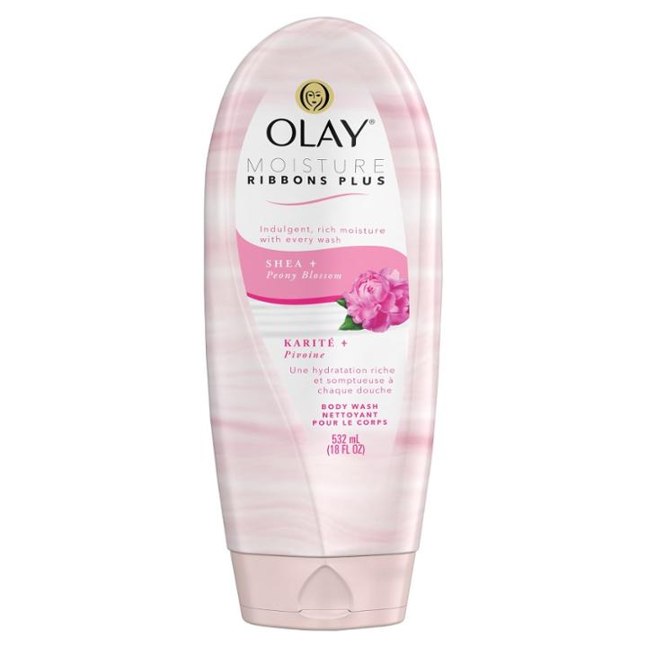 Olay Moisture Ribbons Plus Shea + Peony Blossom Body Wash
