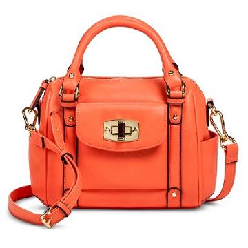 Merona Women's Satchel Handbag - Orange