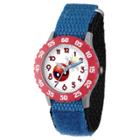 Boys' Marvel Emoji Spider-man Stainless Steel Time Teacher Watch - Blue