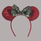 Girls' Disney Minnie Mouse Christmas Minnie Ears Headband, Girl's
