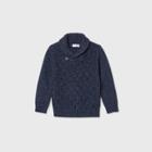 Toddler Boys' Shawl Collar Cable Pullover Sweater - Cat & Jack Navy