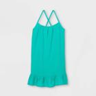 Girls' Flounce Strappy Cover Up - Cat & Jack Green