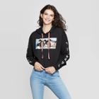 Women's Friends Diner Screen Cropped Hoodie (juniors') - Black Xs, Adult Unisex