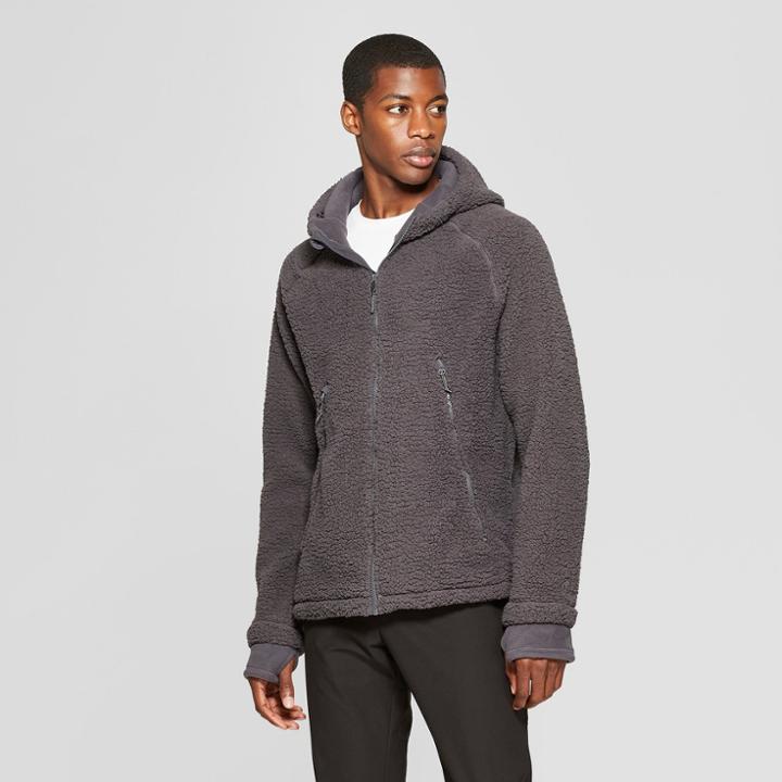 Men's Sherpa Lined Fleece Jacket - C9 Champion Charcoal (grey)