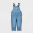 Oshkosh B'gosh Toddler Girls' Butterfly Embroidered Overalls - Blue