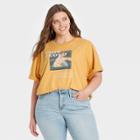 Women's Pink Floyd Plus Size Oversized Short Sleeve Graphic T-shirt - Yellow