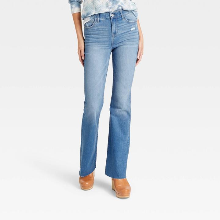 Women's High-rise Bootcut Jeans - Knox Rose Light Wash
