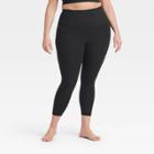 Women's Plus Size Contour Flex Ultra High-waisted 7/8 Leggings 25 - All In Motion Black