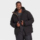 Men's Big & Tall Heavyweight Down Puffer Jacket - All In Motion Black