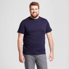Men's Tall Standard Fit Crew T-shirt - Goodfellow & Co Navy (blue)