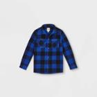 Boys' Microfleece Button-down Jacket - Cat & Jack Blue