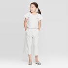 Girls' Stripe Jumpsuit - Cat & Jack Cream