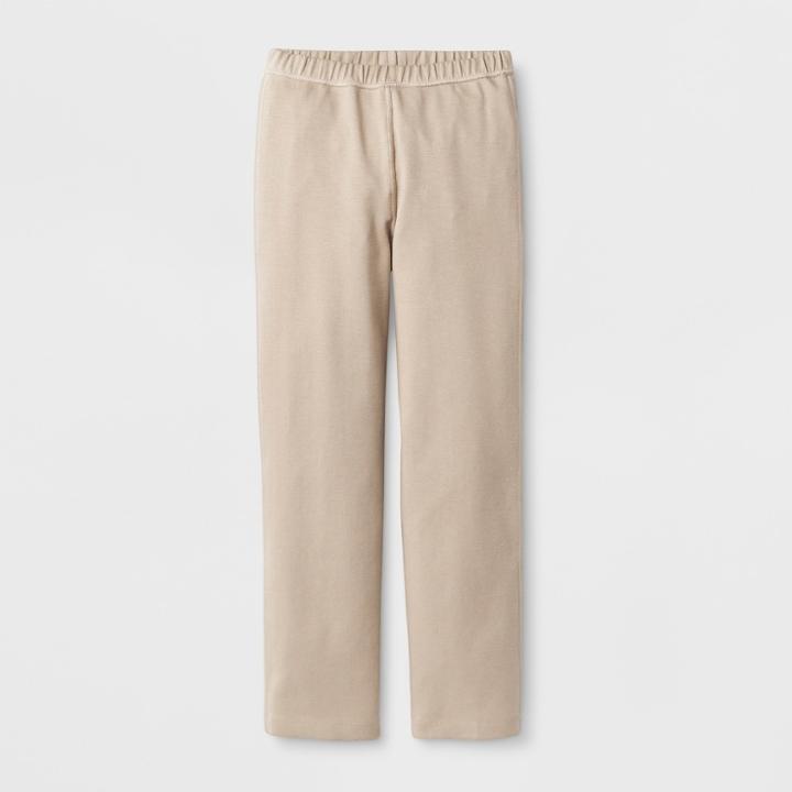 Girls' Adaptive Uniform Ponte Pants - Cat & Jack Brown