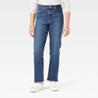 Denizen From Levi's Girls' High-rise Ankle Straight Jeans - Dark Wash