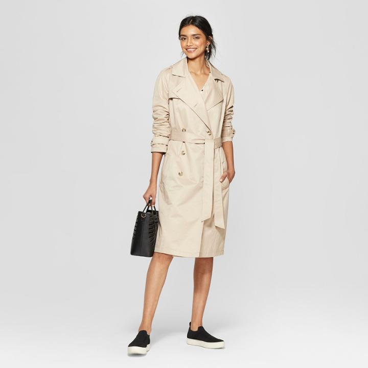 Women's Trench Coat - A New Day Tan