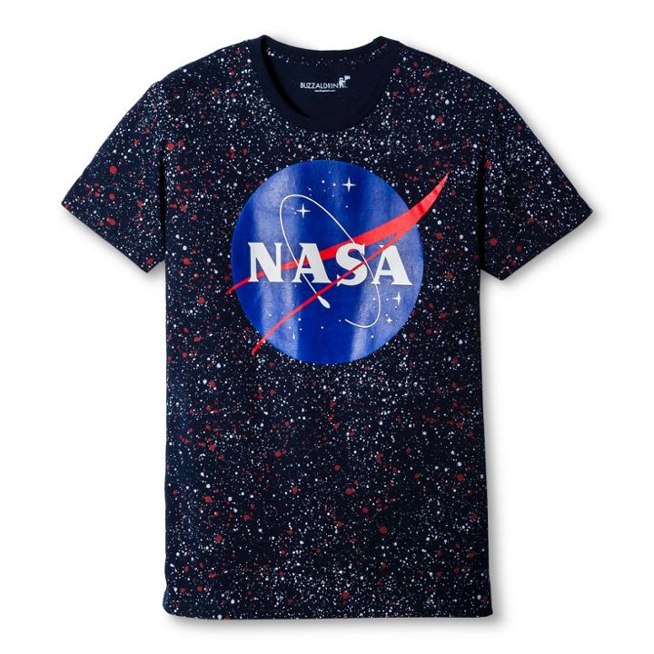Men's Nasa Splatter T-shirt - Navy
