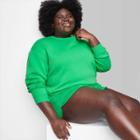 Women's Plus Size Sweatshirt - Wild Fable Vibrant Green