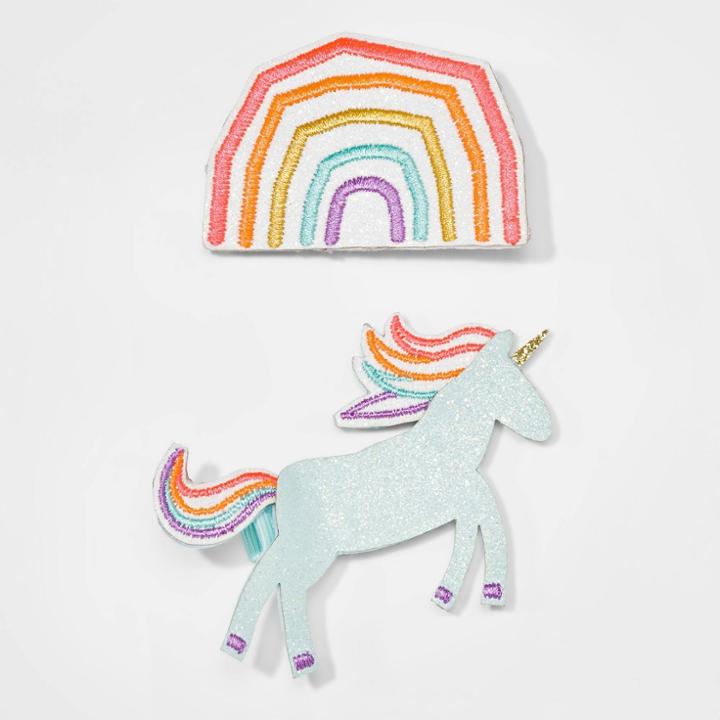 Girls' 2k Unicorn And Rainbow Hair Clips - Cat & Jack,