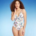 Kona Sol Women's Ladder Trim Detail Medium Coverage One Piece Swimsuit - Kona