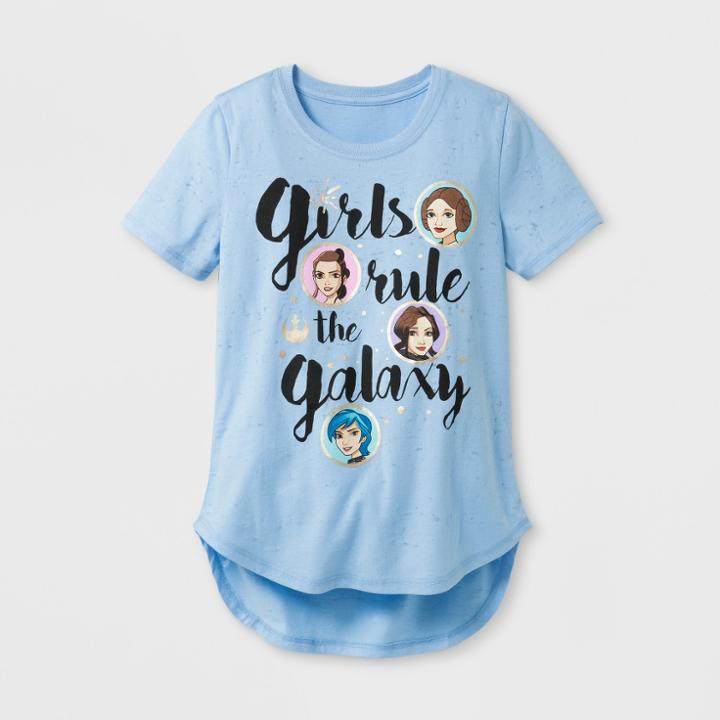 Girls' Star Wars Forces Of Destiny Burntout T-shirt - Blue
