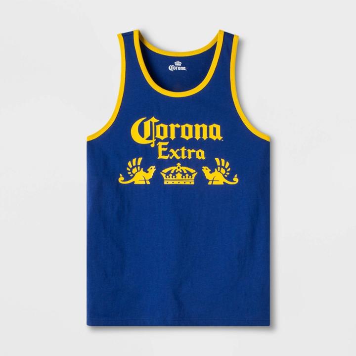 Men's Corona Sleeveless Tank Top - Navy