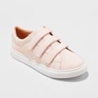 Women's Whitney Wide Width Triple Strap Sneakers - A New Day Blush 7w,