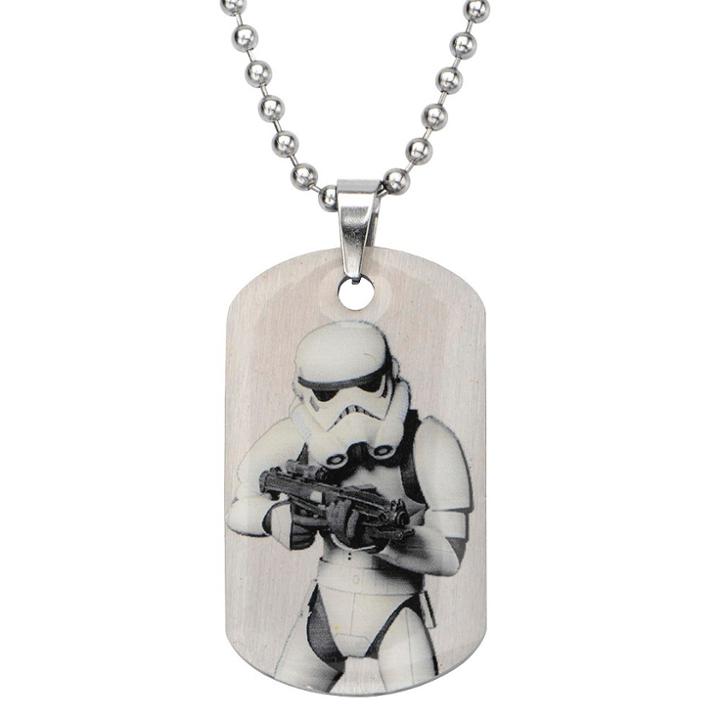 Men's Star Wars Stormtrooper Stainless Steel Dog Tag