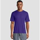 Hanes Men's Big & Tall Short Sleeve Cooldri Performance T-shirt -purple