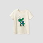 Toddler Boys' Short Sleeve Triceratop Football T-shirt - Cat & Jack Oatmeal Heather