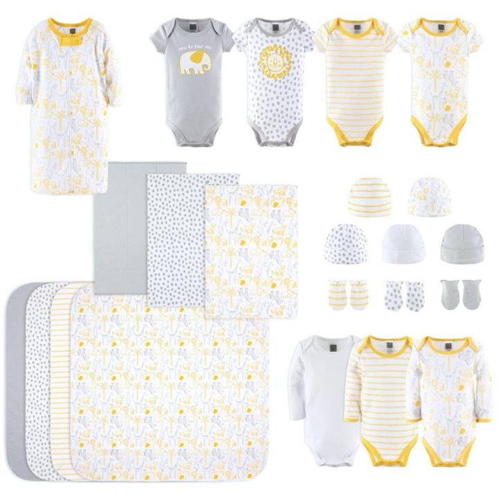 The Peanutshell Newborn Gift Set - Sunshine Jungle