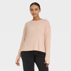 Women's Scooped Long Sleeve Tunic - All In Motion Peach Sorbet