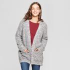 Women's Colored Boucle Open Cardigan - Universal Thread Gray