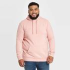 Men's Tall Regular Fit Fleece Pullover Hoodie Sweatshirt - Goodfellow & Co Pink