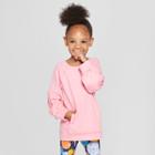 Toddler Girls' Long Sleeve Tunic - Cat & Jack Pink Carnation