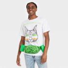 Mad Engine Men's St.catrick's Day With Fanny Short Sleeve Graphic T-shirt - White/green