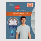 Hanes Premium Men's Slim Fit Crew Neck T-shirt Undershirt With Wicking Freshiq - Heather
